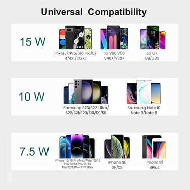 Бездротовий зарядний пристрій 3 в 1 Ladepad, 15W, для Apple iPhone 16/15/14/13/12/Pro/Max, AirPods, чорний (з адаптером)