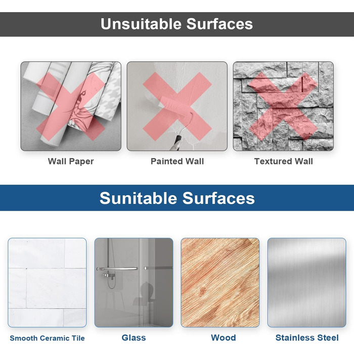 Тримач для рушників без свердління, подвійний, з нержавіючої сталі 304, з двома ручками, самоклеючий, для ванної кімнати та кухні, срібний