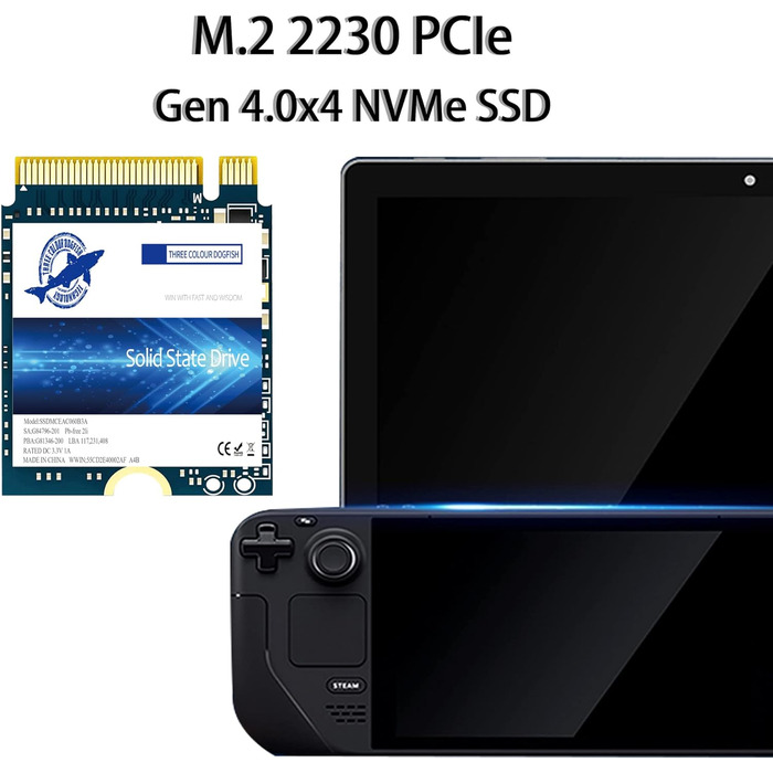 SSD Dogfish M.2 2230 NVMe PCIe 4.0 512GB для ігор та ноутбуків