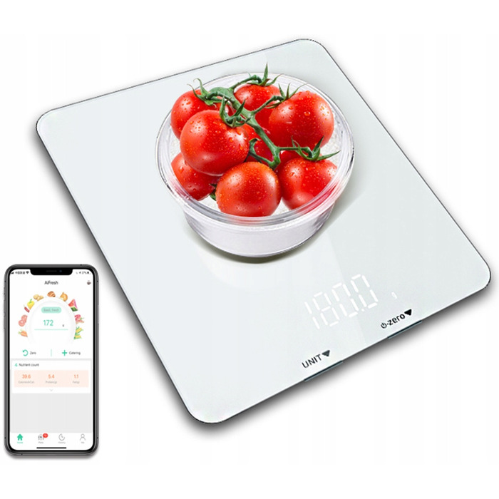 Кухонні ваги Media-tech Smart Diet Scale, сріблястий/сірий, 5 кг