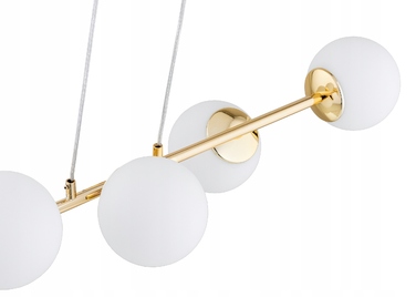 Підвісна люстра Elko-Lighting Milo Gold на 4 точки освітлення, цоколь E27