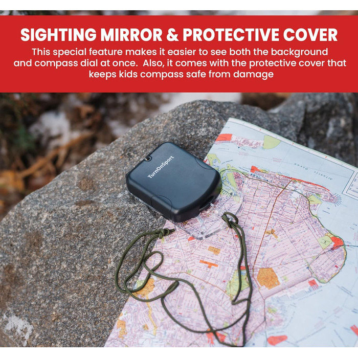 Sight Compass Adjustable Declination – Pathfinder Compass Survival Camping | Base Plate Compass Kids Navigation | Orienteering Compass Hiking Map Reading Military Compass Backpacking