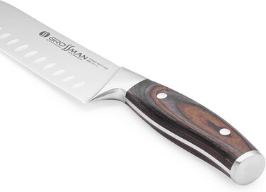 Ніж кухонний Grossman 110EP Santoku 29 см з нержавіючої сталі з ергономічною ручкою