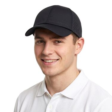 Кепка бейсболка чоловіча TOP-EX UVCoolix™ літня спортивна, чорна (M-L)