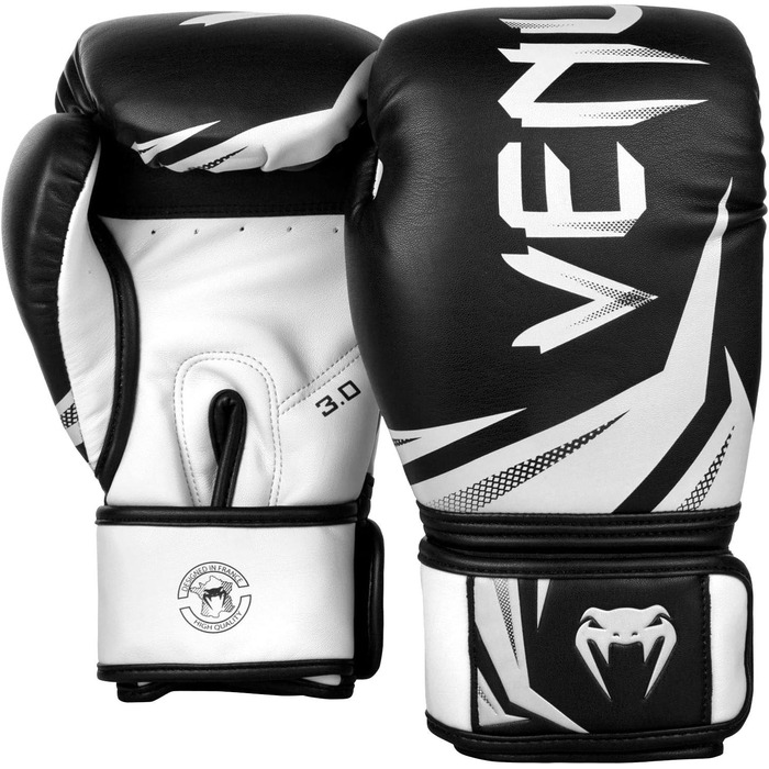 Боксерські рукавички Venum Challenger 3.0 (12 Oz, чорний/білий)