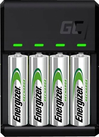 Комплект: Зарядний пристрій GC VitalCharger + 4 акумулятори Energizer AA 2000mAh