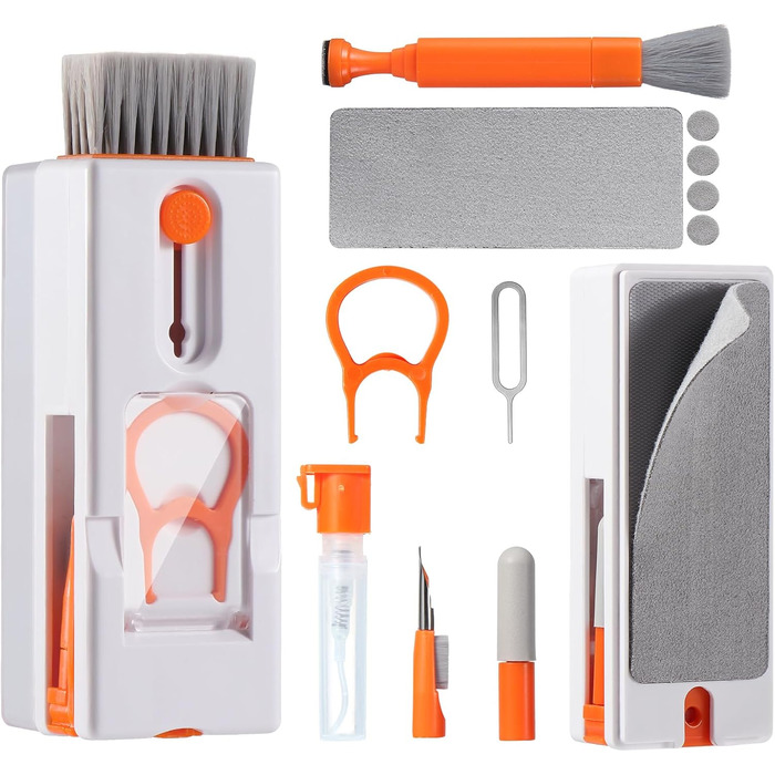 Набір для чищення клавіатури Vinabo 11 в 1: щітки, інструменти для AirPods, iPhone, iPad, навушників, телефону, камери, ноутбука