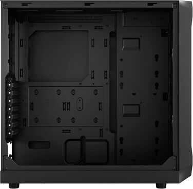 Корпус для ПК Fractal Design Focus 2 Black з темним склом та сітчастою передньою панеллю. В комплекті 2 вентилятори 140 мм. ATX