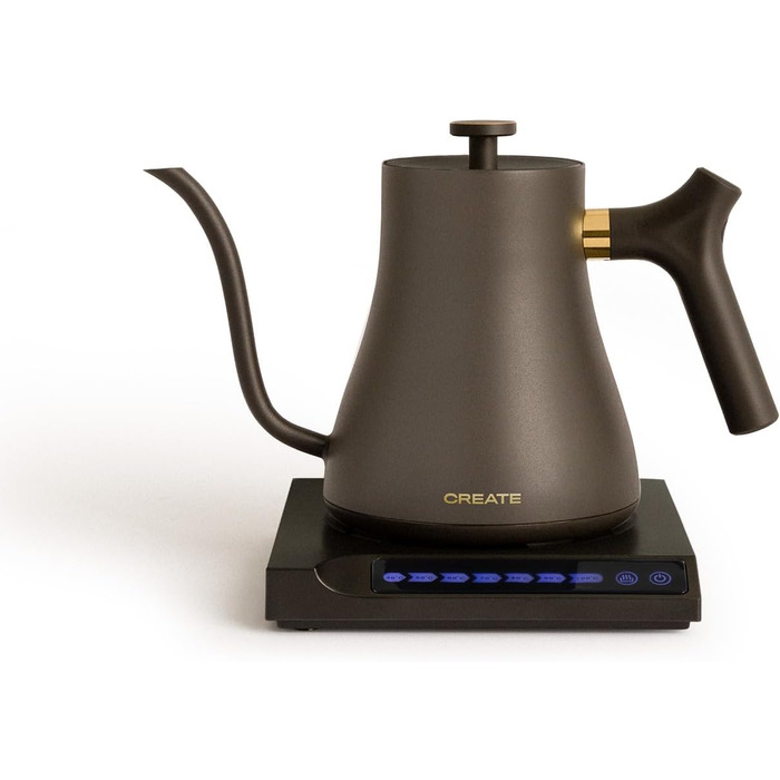 Electric Kettle 0.5L - HATTORI STUDIO - White with Keep Warm, Safety System, Thermostat, Digital Display, Temperature Indicator, 880W