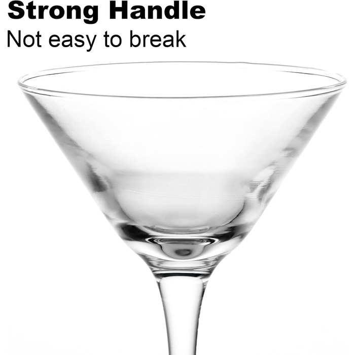 Набір з 6 келихів для мартіні, 160 мл, келихи для Cosmopolitan, набір келихів для вечірок та дому
