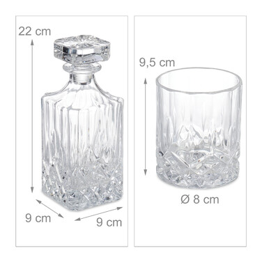 Relaxdays 5-Piece Whisky Set