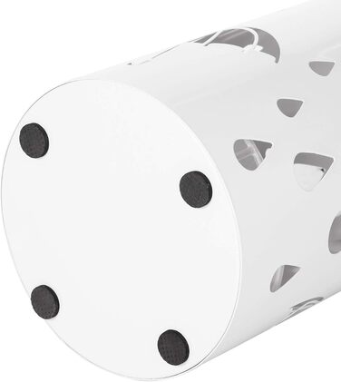 SONGMICS White Umbrella Stand - 49 x 19.5 cm - Durable & Stylish