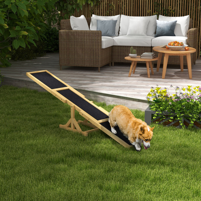 PawHut Dog Agility Weave, Non-Slip Surface, Holds up to 50 kg (110 lbs), 180 x 30 x 30 cm