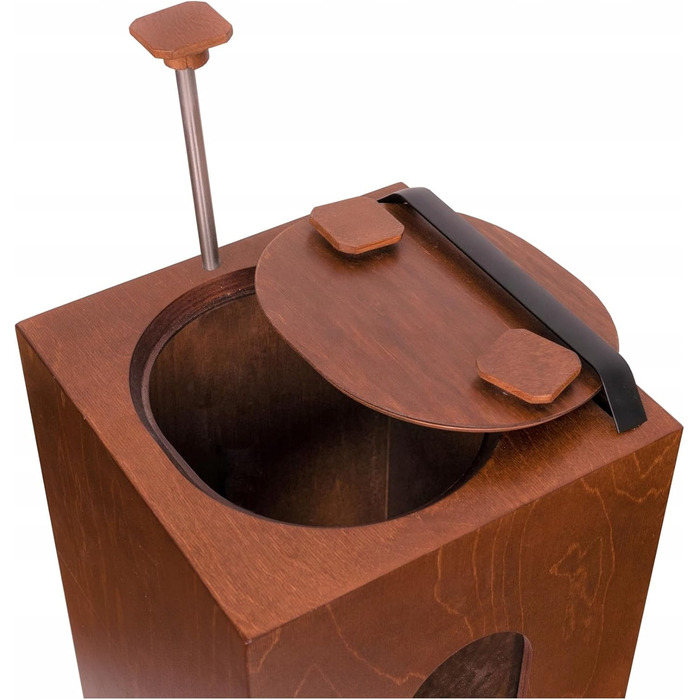 Автоматичний годівниця для котів та собак QLS, 20л, з мискою, 60 x 30 x 30 см, коричнева