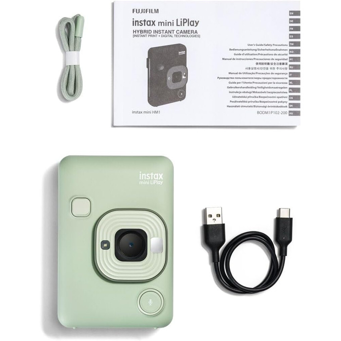 INSTAX Mini LiPlay 2: гібридна цифрова камера, колір м'ятно-зелений