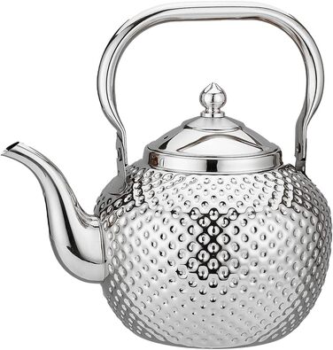 Чайник Sanqiahome 2.0L з нержавіючої сталі з ситечком, індукційний, срібний