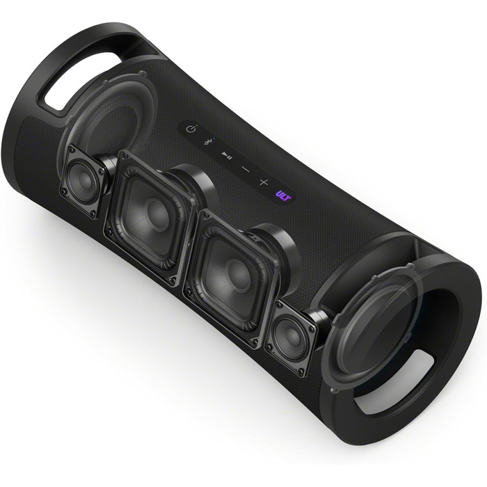 Sony ULT Field 7: Портативна Bluetooth колонка з ULT Bass Boost, 30 год автономії, Powerbank, захист від води/пилу, LED, мікрофон/гітара - Чорний