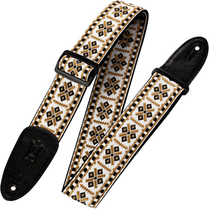 Гітарний ремінь Levy's Leathers Jacquard Weave Hootenanny, шкіра жаккард