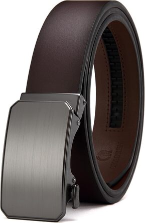 Чоловічий шкіряний ремінь CHAOREN з автоматичною пряжкою, 35 мм, без дірок, розмір 90-100 см