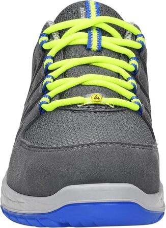 Робочі черевики ELTEN Maddox Grey-Blue Low ESD S1PS, текстильні, з металевим носком, для жінок та чоловіків, 41 EU, сірий, блакитний