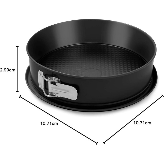 Форма для випічки 26 см Boden, сталева з подвійним антипригарним покриттям, чорна