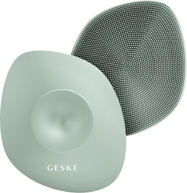 Силіконова щітка для тіла GESKE Body Brush 4 в 1 для глибокого очищення та масажу, ергономічний дизайн, Green