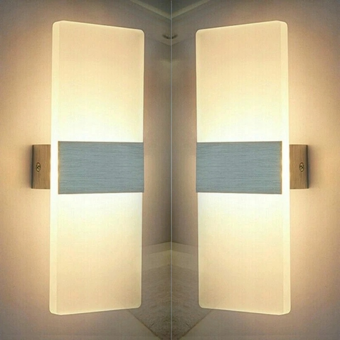 Сучасна LED-лампа в вітальню та коридор | Настінний світильник (бра) з акрилу, 18 Вт