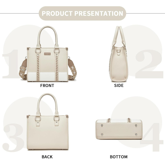 Сумка жіноча Miss Lulu середнього розміру через плече, бежева (4-2) з рельєфним малюнком лічі, з внутрішніми кишенями для роботи, відпочинку та повсякденного використання