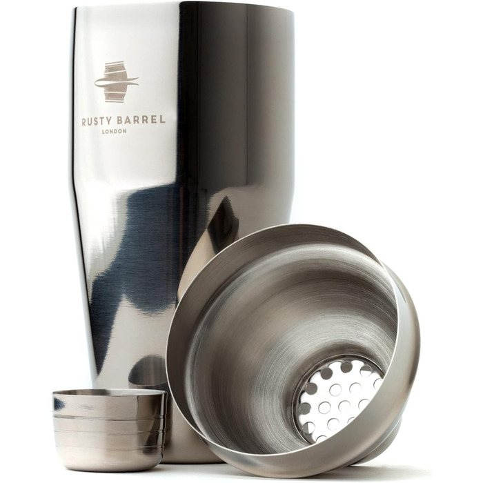 Mayfair Stainless Steel Cocktail Shaker, Large, 680 ml, in Gift Box