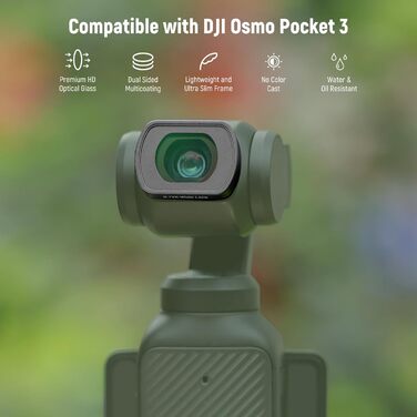 Набір фільтрів ND NEEWER для DJI Osmo Pocket 3: ND2-32, CPL, 0.72x, з захисними плівками