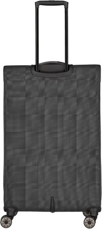 Travelite 4-Wheel Luggage Size L Softshell made from recycled material, Luggage Series VIIA: Trolley with expandable gusset + edge protection, 77 cm, 91-103 liters (Large Trolley (77 cm), Slate Grey)