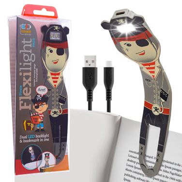 Перезаряджувана LED лампа для читання Flexilight 2-в-1: кліпса для книг, світло для дітей та дорослих, аксесуар для читачів, подарунок для книголюбів