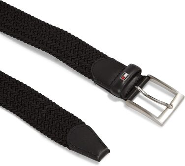 Чоловічий шкіряний ремінь Tommy Hilfiger New Adan Belt 3.5, чорний