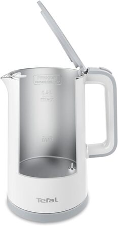 Електричний чайник Tefal Includeo KI5338, 1.5 л, 2400 Вт, білий — з протиковзаючою ручкою та знімним фільтром
