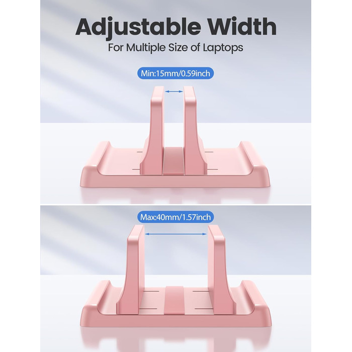 Підставка для ноутбука VAYDEER вертикальна, 3-в-1, для MacBook, iPad, Tablet, до 17.3