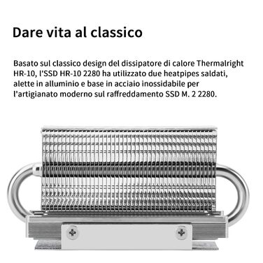 Радіатор охолодження SSD TR HR10 2280 з тепловими трубами та вентилятором PWM для ПК