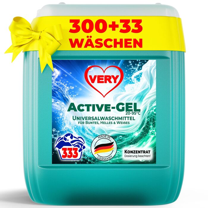 Універсальний рідкий засіб для прання VERY® Gel, 10 л, каністра