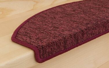 Kettelservice-Metzker Rambo Step Mats in a 15-Piece Value Set, Half-Round, Bordeaux
