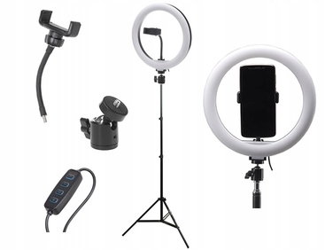 Кільцева лампа для макіяжу LED Ring Light зі штативом та тримачем для телефону