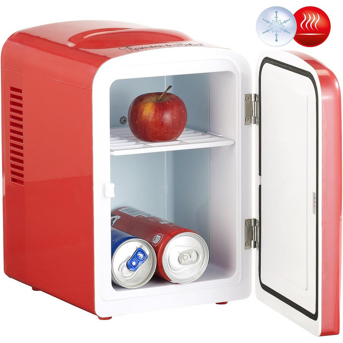 Міні-холодильник Rosenstein & Söhne для подорожей: 4 л, 12/230 В, з функцією підігріву, блакитний