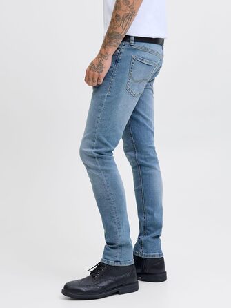 Джинси чоловічі JACK & JONES Glenn Slim Fit, оригінал, синій денім (32W/30L)