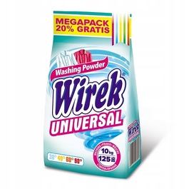 Універсальний пральний порошок Wirek 10 кг (125 прань)