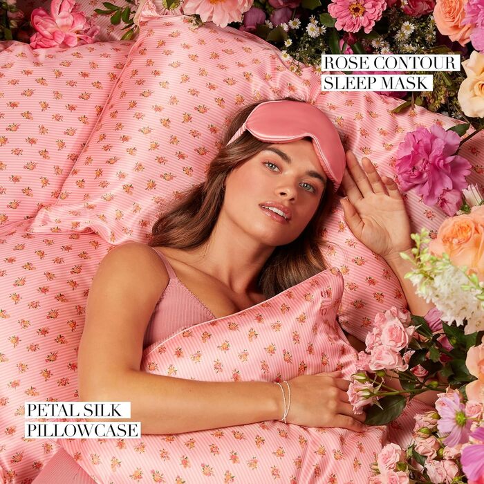 SLIP 22 Momme Silk Pillowcase in 51 x 76cm - made of 100% Mulberry Silk, with zipper closure, breathable, ideal for allergy sufferers, White