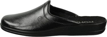 Чоловічі тапочки Rohde Lekeberg, 42 EU, чорні - комфортні домашні капці для дому та саду