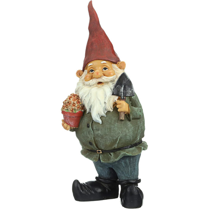 Design Toscano Decorative Gnome Figurine, Resin, 18 x 6.5 x 43 cm