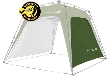 Lumaland Outdoor 2.5 x 2.5m | Waterproof & UV Protection | Garden Tent incl. 1 Side Panel & Bag & Pegs | Robust Camping & Party Tent | Pop Up Tent Setup in 2 Minutes [] (Side Wall, Dark Green)
