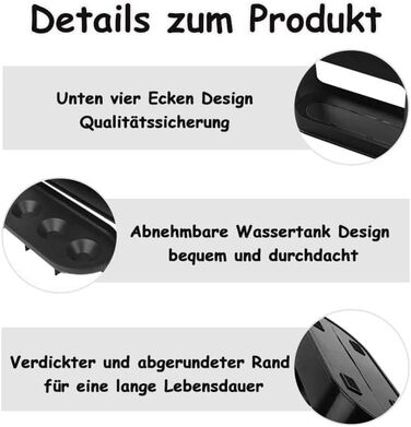 Підставка для парасоль підставка для парасоль з знімною підставкою для збору води, 22 x 9 x 28 см, 4 слоти, чорна