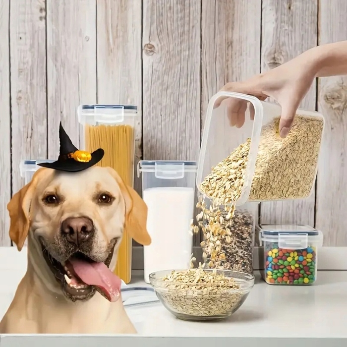 Набір контейнерів для продуктів зі скляними банками, 16 шт (0.8л, 1.4л, 2л, 2.8л)