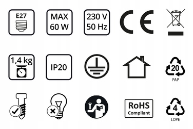 Підвісна люстра Luxolar 497 на 3 цоколі E27