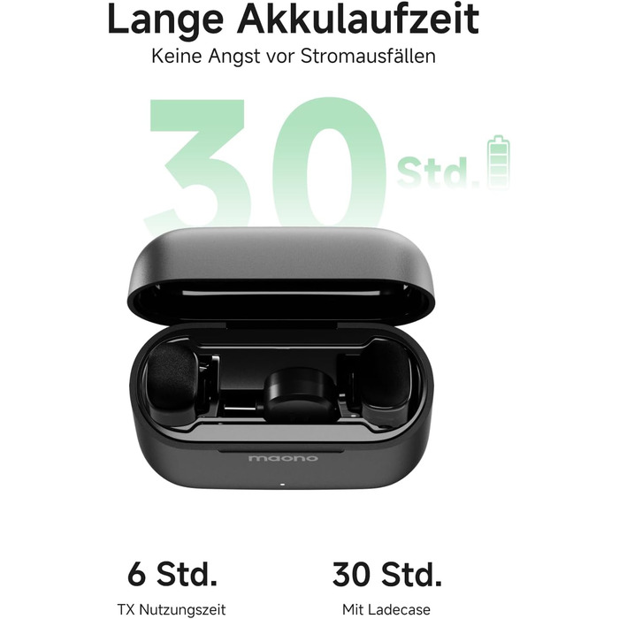 Мікрофон MAONO Wave T1 Mini USB-C: бездротовий, для iPhone/Android, з шумозаглушенням, для YouTube, Vlog, запису звуку